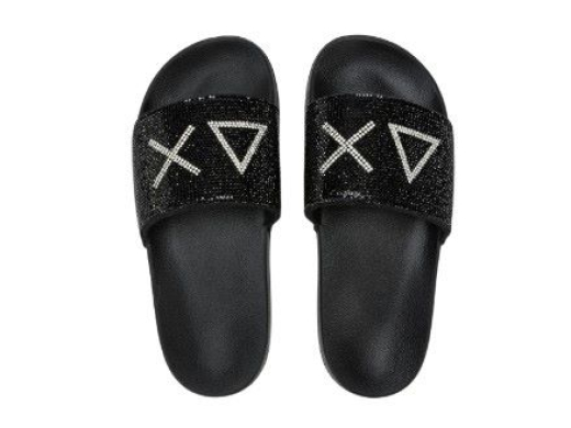 Sun68 Slippers Strass / NEGRO