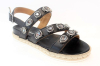 Sandalia plana Alpe 4758 / NEGRO