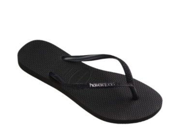 Havaianas Slim GlitterII / NEGRO