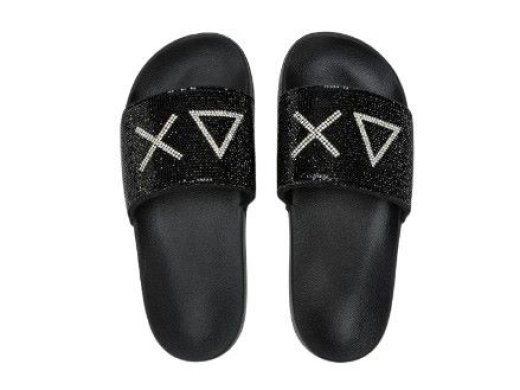 Sun68 Slippers Strass / NEGRO