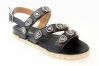 Sandalia plana Alpe 4758 / NEGRO