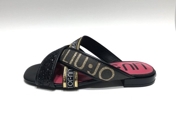 Sandalia plana Liu.jo Astra 11 / NEGRO | Fresh Shoes \u0026 Accesories, S.L.