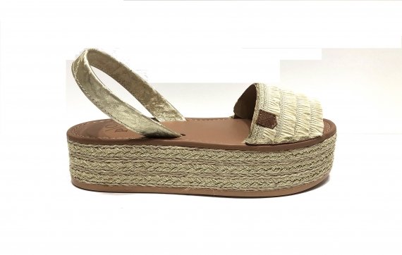 Menorquina plataforma Popa Rosario / BEIG | Fresh Shoes \u0026 Accesories, S.L.