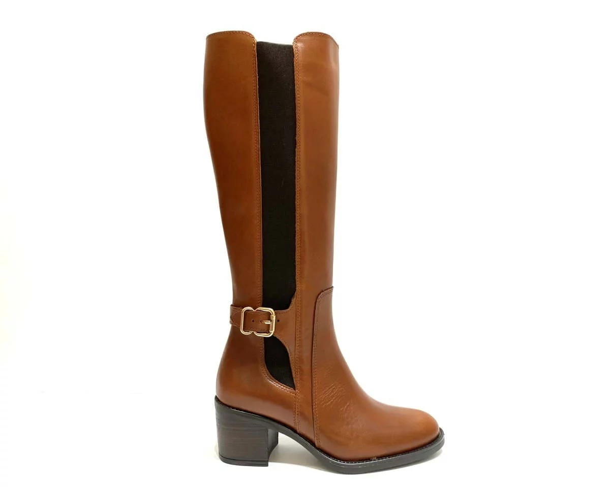 Bota alta alpe marron