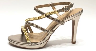 Zapato de tacon bronze