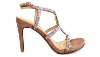 Zapato de tacón rosa