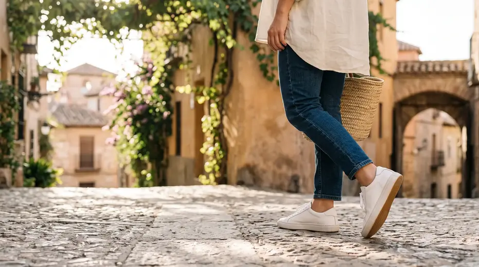 Zapatillas blancas de mujer: cómo combinarlas y mantenerlas como nuevas