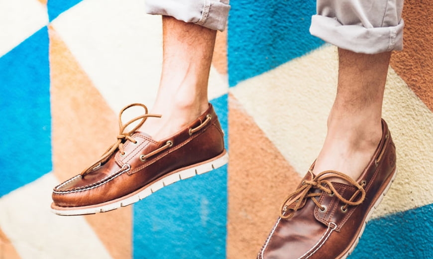 zapatos náuticos de hombre